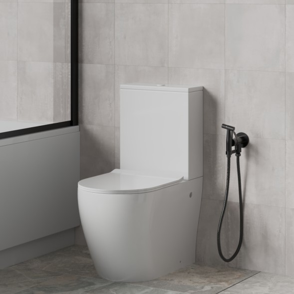 Paini ISPZ442 Смеситель с гигиеническим душем Изола , брашированный чёрный