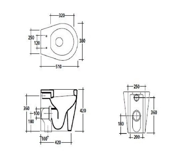 Унитаз GALASSIA xES 9909 MT напольный цвет белый матовый