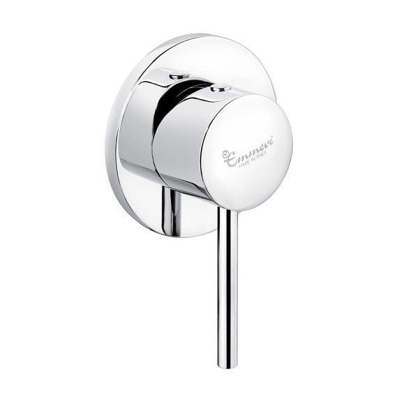 Emmevi Piper, однорычажный встраиваемый смеситель для душа D80мм, цвет черный матовый 45009PI/NEO