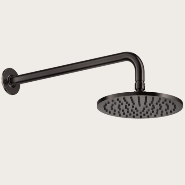 Gessi Верхний душ, 316 Bath Shower, 355*355, цвет черный матовый  54148#299