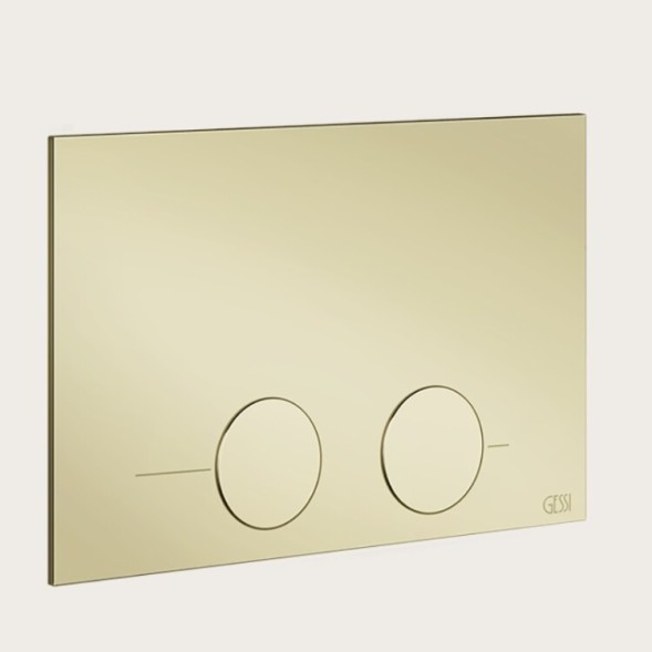 Gessi Клавиша смыва, для унитаза, шгв 215*5*145, цвет золото   54617#246