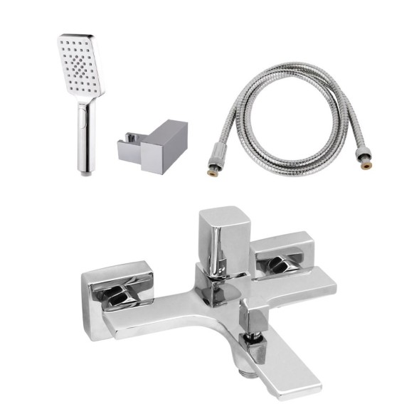 AQG ESCADA, однорычажный смеситель для душевой колонны с термостатом, цвет хром