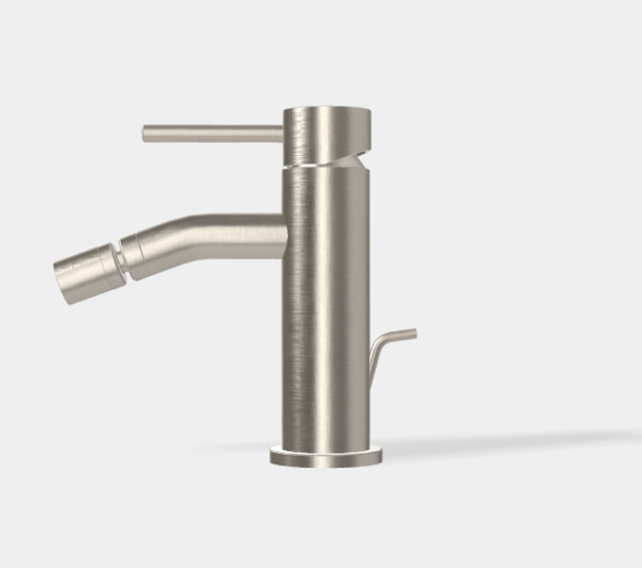 Смеситель для биде, Fima Carlo Frattini, Spillo Up, цвет-брашированный никель F3032XSSN