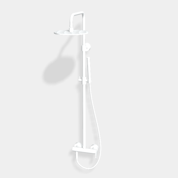 Душевая стойка, Fima Carlo Frattini, Shower column, цвет-белый матовый F3805/2BS