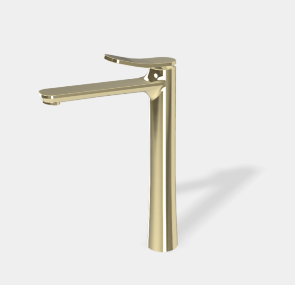 Смеситель для раковины, Fima Carlo Frattini, Flo', цвет-шампань F3801/HHL.1