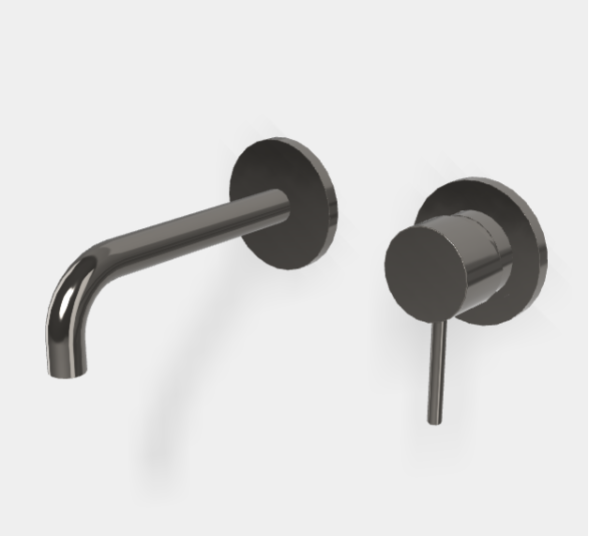 Смеситель для раковины, Fima Carlo Frattini, Spillo Up, цвет-хром чёрный F3051WX9CN