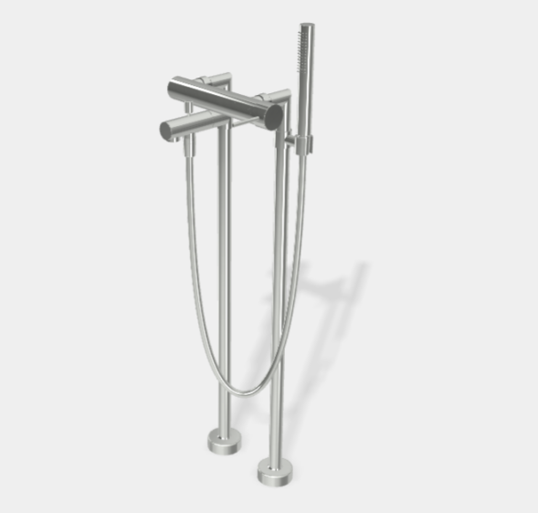 Смеситель для ванны и душа, Fima Carlo Frattini, Spillo Up, напольный, цвет-хром F3034/4CR