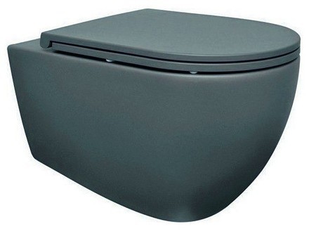 Унитаз ISVEA Infinity Vortex (смыв торнадо), подвесной ШГВ 365*530*400 цвет изумрудный матовый 10NF02003-2P