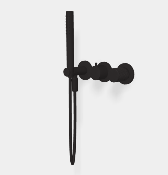 Смеситель для душа, Fima Carlo Frattini, Spillo Tech, G COLLECTION, на 2 потребителя, цвет-черный матовый F3049TWX8GNS