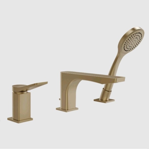 Gessi Смеситель для ванны и душа, Rilievo, цвет брашированная теплая бронза  59037#726