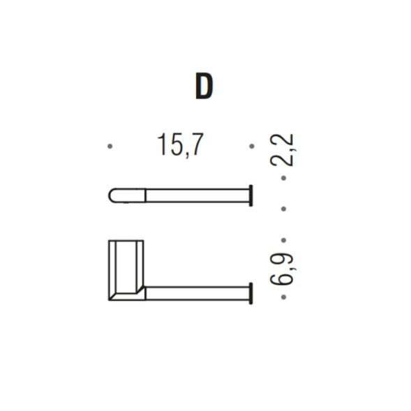 Держатель туалетной бумаги COLOMBO DESIGN MINI B4008DX.OM без крышки правый цвет золото матовое