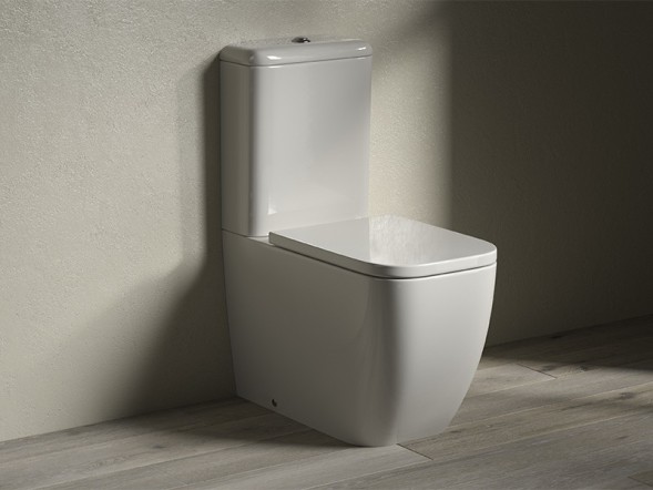 Унитаз HATRIA BIANCA Y7AE01 напольный моноблок под бачок слив универсальный цвет белый