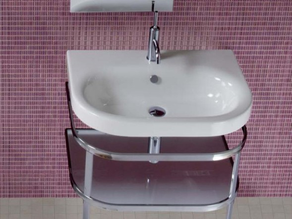 Раковина HATRIA DAYTIME Y0YV01 подвесная с одним отверстием с переливом цвет белый