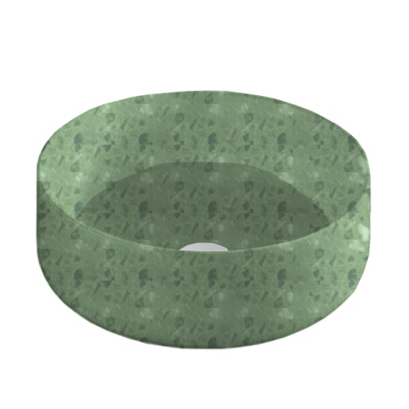 Раковина Artceram Cognac Quadro накладная без отверстий  цвет Mint COL001 95 00