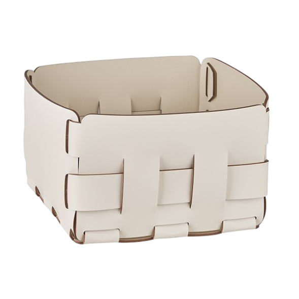 Корзинка COLOMBO DESIGN ADJ 1019.10/16 настольная напольная цвет белый/панна котта