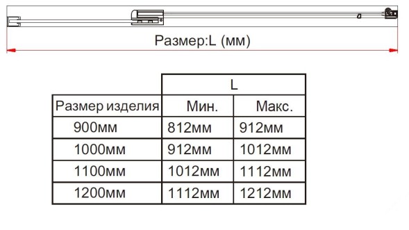Vincea Душевая дверь Экстра (Extra) VDP-1E8090CG, 800/900, хром, стекло тонированное