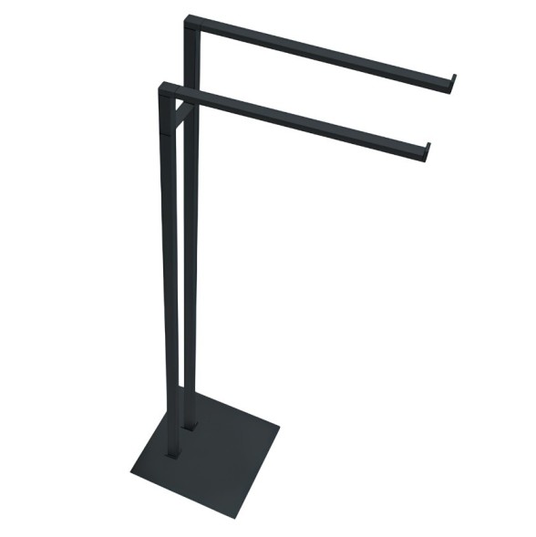 Стойка COLOMBO DESIGN MINI Q B5038.GM с полотенцедержателем двойным цвет графит матовый