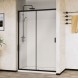 Vincea Душевая дверь Сити (City) VDS-5CT120CLB, 1200, черный, стекло прозрачное