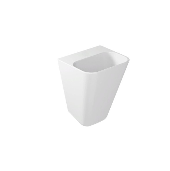 Раковина GALASSIA MEG11 5407SF MT подвесная без отверстий без перелива цвет белый матовый