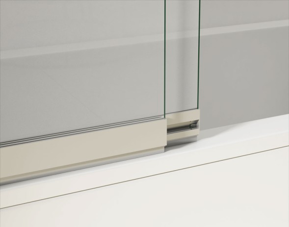 Vincea Душевая шторка на ванну VSB-1E100CG, 1000*1450, хром, стекло тонированное