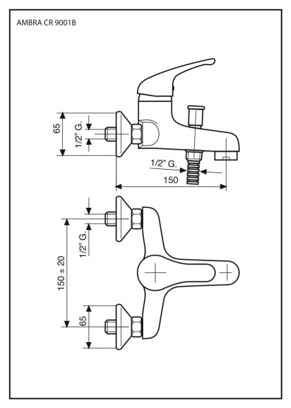 Emmevi Ambra, смеситель с ручным душем для ванной, цвет черный-золото 9001/NO