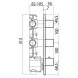 Встраиваемая часть Bossini Z030201000 для термостата для ванны и душа на 2 потребителя с 2 вентилями